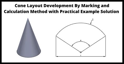 how do you make a cone out of sheet metal|cone layout formula.